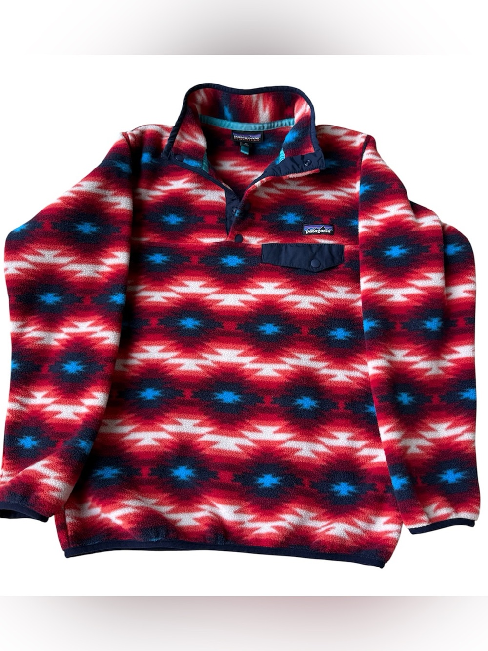 Patagonia Synchilla fleece tribal design XS
